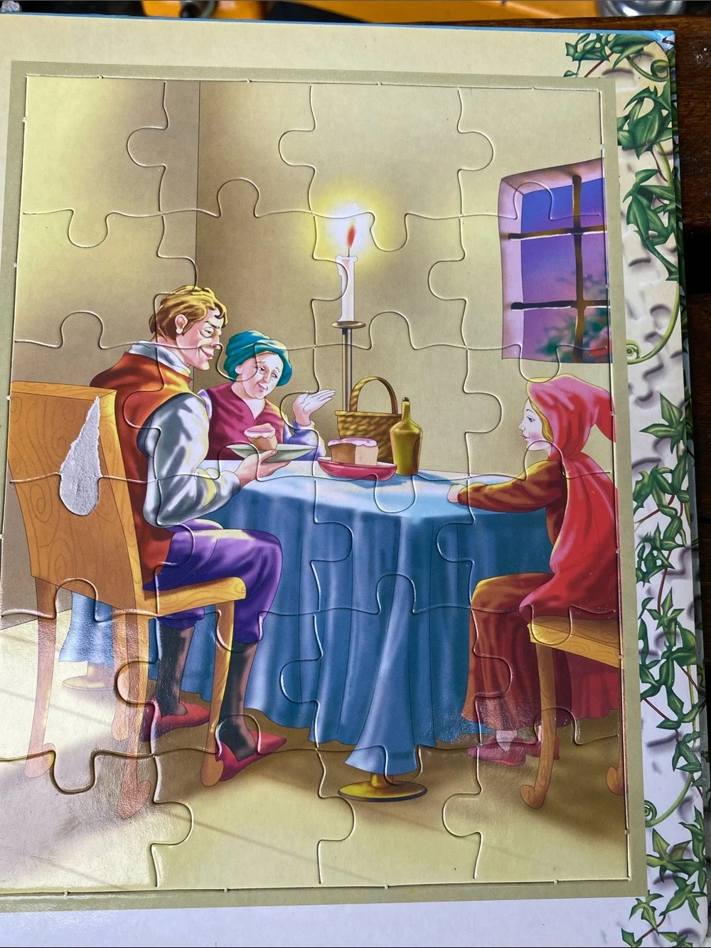 Fairy Tale Jigsaw Puzzle Book by Innovage 3 Tales 6 Puzzles 24 Pc Each 2004